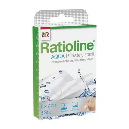 RATIOLINE aqua Duş Alçısı Plus 5x7 cm steril, 5 adet