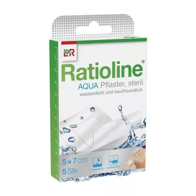 RATIOLINE aqua Duş Alçısı Plus 5x7 cm steril, 5 adet