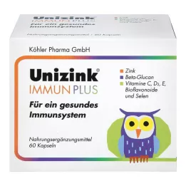 UNIZINK Immune Plus Kapsüller, 1X60 Kapsül