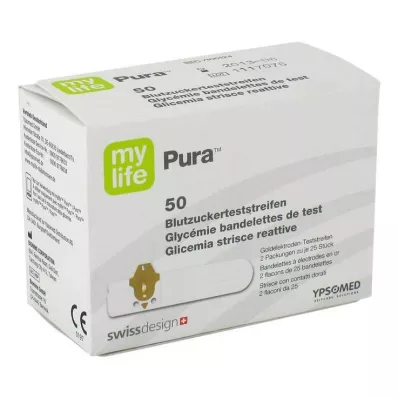 MYLIFE Pura kan şekeri test şeritleri, 50 adet
