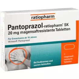 PANTOPRAZOL-ratiopharm SK 20 mg enterik kaplı tablet, 7 adet