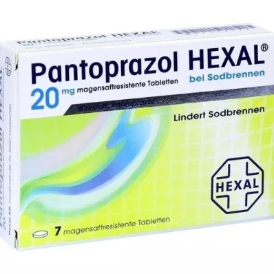 PANTOPRAZOL HEXAL b.Mide yanması enterik kaplı tabletler, 7 adet
