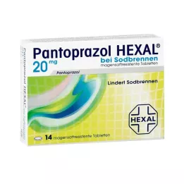 PANTOPRAZOL HEXAL b.Mide yanması enterik kaplı tabletler, 14 adet