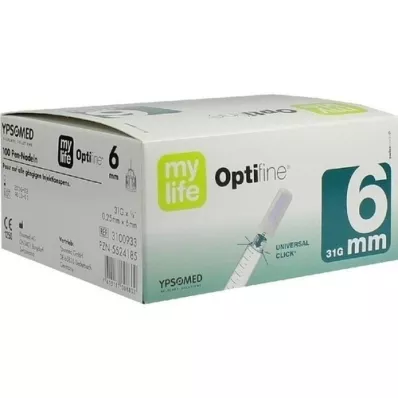 MYLIFE Optifine kalem iğneleri 6 mm, 100 adet