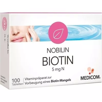 NOBILIN Biotin 5 mg N tablet, 100 adet