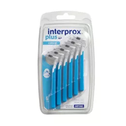 INTERPROX artı konik mavi diş arası fırçası, 6 adet