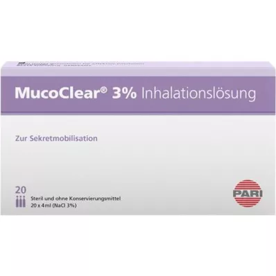 MUCOCLEAR %3 NaCl inhalasyon çözeltisi, 20X4 ml
