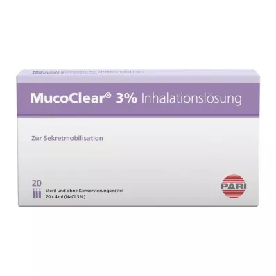 MUCOCLEAR %3 NaCl inhalasyon çözeltisi, 20X4 ml MUCOCLEAR %3 NaCl inhalasyon çözeltisi, 20X4 ml