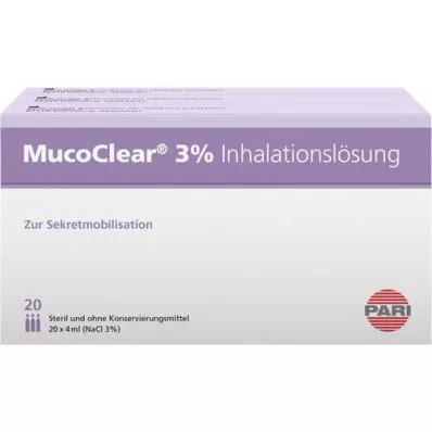 MUCOCLEAR %3 NaCl inhalasyon çözeltisi, 60X4 ml