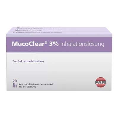 MUCOCLEAR %3 NaCl inhalasyon çözeltisi, 60X4 ml MUCOCLEAR %3 NaCl inhalasyon çözeltisi, 60X4 ml