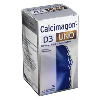 CALCIMAGON D3 Uno Çiğneme Tableti, 60 Kapsül