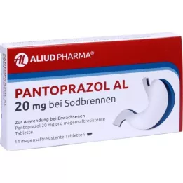 PANTOPRAZOL AL Mide yanması için 20 mg, mide suyu tabletleri, 14 adet