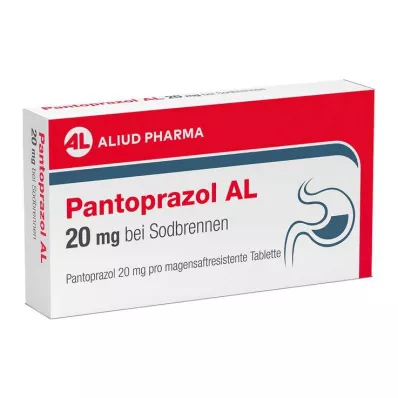 PANTOPRAZOL AL Mide yanması için 20 mg, mide suyu tabletleri, 14 adet