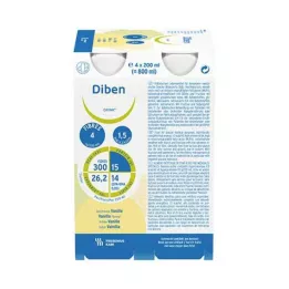 DIBEN DRINK Vanilya 1,5 kcal/ml, 4X200 ml