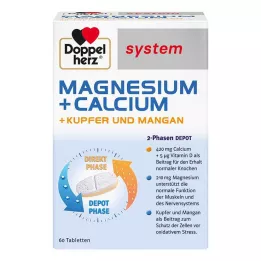 DOPPELHERZ Magnezyum+Kalsiyum+Bakır+Manganez siste. tab. 60 adet