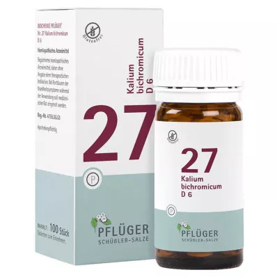 Biyokimya Pflueger 27 Kalium bichromicum D 6 tablet, 100 adet