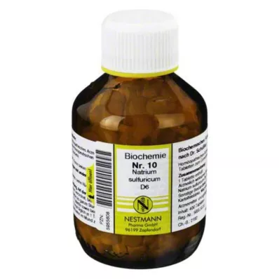 BIOCHEMIE 10 Natrium sulfuricum D 6 tablet, 400 adet