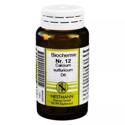 BIOCHEMIE 12 Kalsiyum sülfürikum D 6 tablet, 100 adet