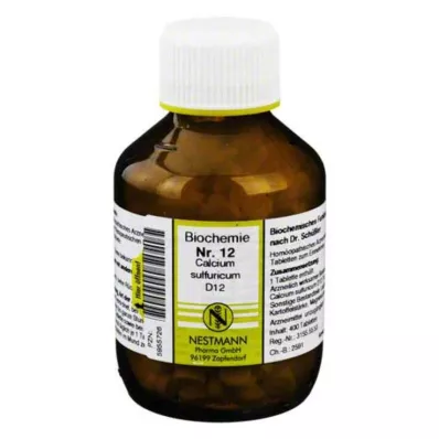 BIOCHEMIE 12 Kalsiyum sülfürikum D 12 Tablet, 400 Kapsül