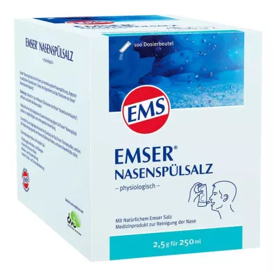 EMSER Burun çalkalama tuzu fizyolojik Btl., 100 adet