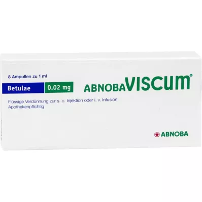 ABNOBAVISCUM Betulae 0.02 mg ampuller, 8 adet