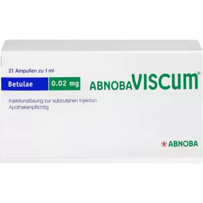 ABNOBAVISCUM Betulae 0.02 mg ampuller, 21 adet