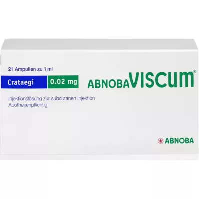 ABNOBAVISCUM Crataegi 0.02 mg ampuller, 21 adet