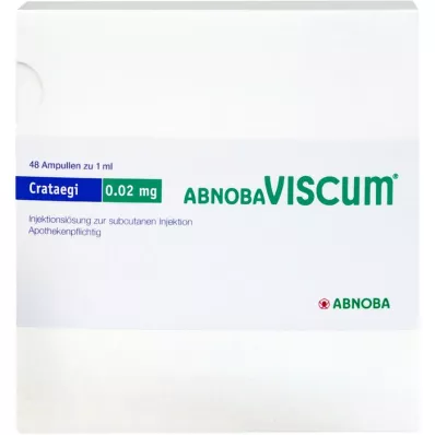 ABNOBAVISCUM Crataegi 0.02 mg ampuller, 48 adet