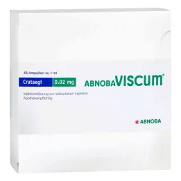 ABNOBAVISCUM Crataegi 0.02 mg ampuller, 48 adet