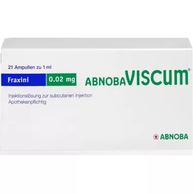 ABNOBAVISCUM Fraxini 0.02 mg ampuller, 21 adet