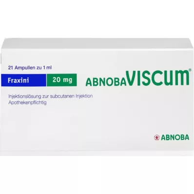 ABNOBAVISCUM Fraxini 20 mg ampuller, 21 adet