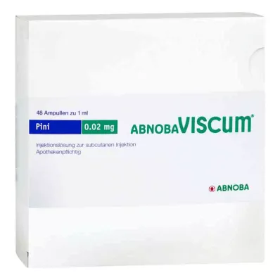 ABNOBAVISCUM Pini 0.02 mg ampuller, 48 adet ABNOBAVISCUM Pini 0.02 mg ampuller, 48 adet