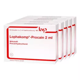 LOPHAKOMP Prokain 2 ml enjeksiyonluk çözelti, 50X2 ml