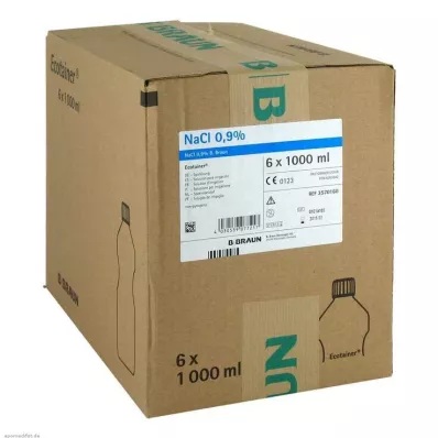 Salin solüsyonu %0,9 B.Braun durulama solüsyonu Ecotainer, 6X1000 ml Salin solüsyonu %0,9 B.Braun durulama solüsyonu Ecotainer, 6X1000 ml