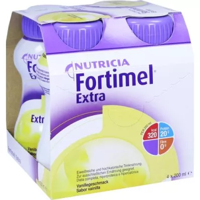 FORTIMEL Ekstra vanilya aroması, 4X200 ml