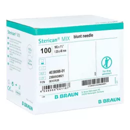 STERICAN Kanüller 18 Gx1 1/2 1.1x40 künt/kör, 100 adet