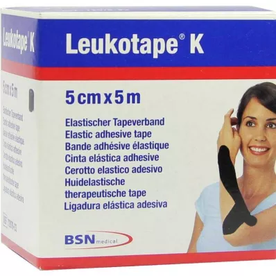 Lökotape K 5cm siyah, 1 adet Lökotape K 5cm siyah, 1 adet