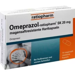 OMEPRAZOL-ratiopharm SK 20 mg mide suyu sert kapsül, 14 adet