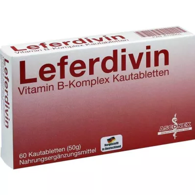 LEFERDIVIN B vitamini kompleksi çiğneme tableti, 60 adet LEFERDIVIN B vitamini kompleksi çiğneme tableti, 60 adet
