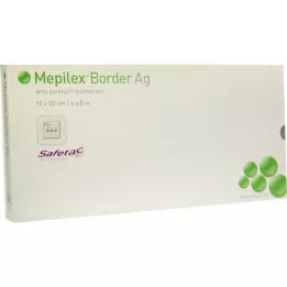 MEPILEX Border Ag köpük sargı 10x20 cm steril, 5 adet