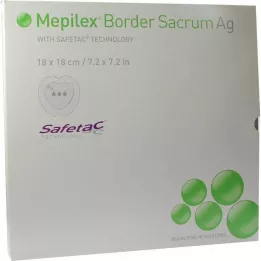 MEPILEX Border Sacrum Ag köpük pansuman 18x18 cm steril, 5 adet