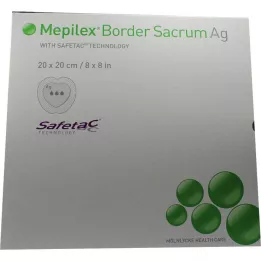MEPILEX Border Sacrum Ag köpük pansuman, 20x20 cm steril, 5 adet