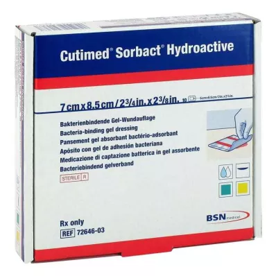 Cutimed Sorbact Hidroaktif kompres 7x8,5 cm, 10 adet Cutimed Sorbact Hidroaktif kompres 7x8,5 cm, 10 adet