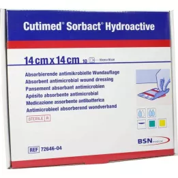 CUTIMED Sorbact Hidroaktif kompresler 14x14 cm, 10 adet