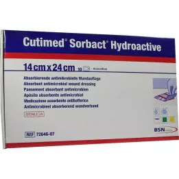 CUTIMED Sorbact Hidroaktif kompresler 14x24 cm, 10 adet