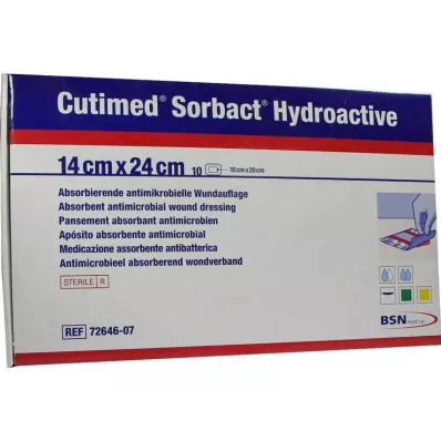 Cutimed Sorbact Hidroaktif kompres 14x24 cm, 10 adet Cutimed Sorbact Hidroaktif kompres 14x24 cm, 10 adet