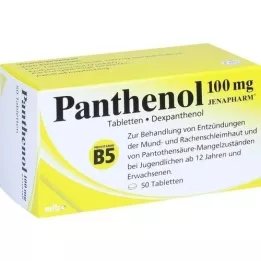 PANTHENOL 100 mg Jenapharm tablet, 50 adet
