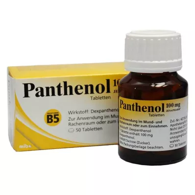 PANTHENOL 100 mg Jenapharm tablet, 50 adet