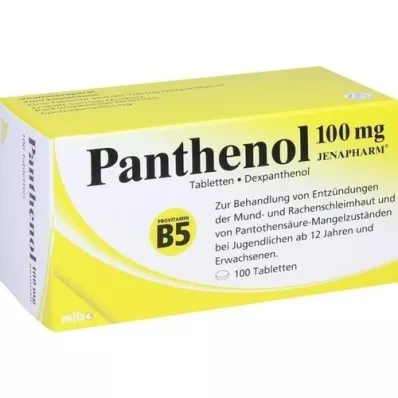 PANTHENOL 100 mg Jenapharm tablet, 100 adet