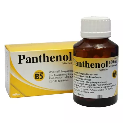 PANTHENOL 100 mg Jenapharm tablet, 100 adet